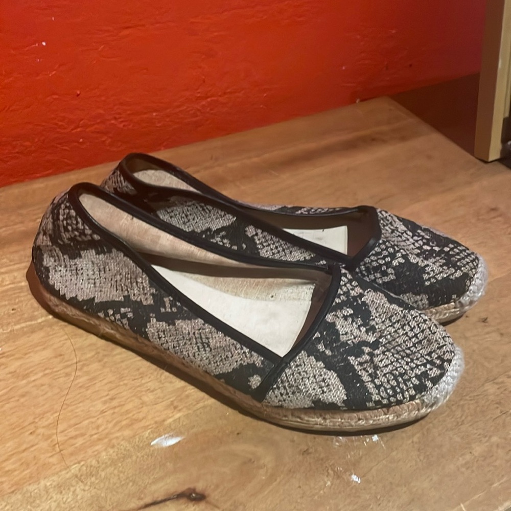 Snake skin J.Crew flats